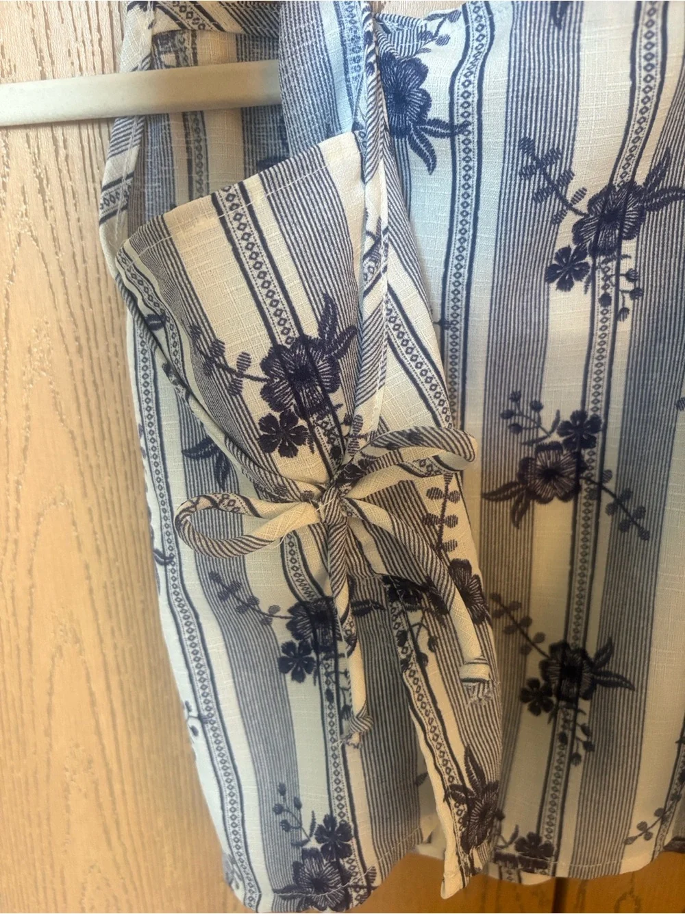 Jenna & Jessie Striped Floral Two-Piece Set